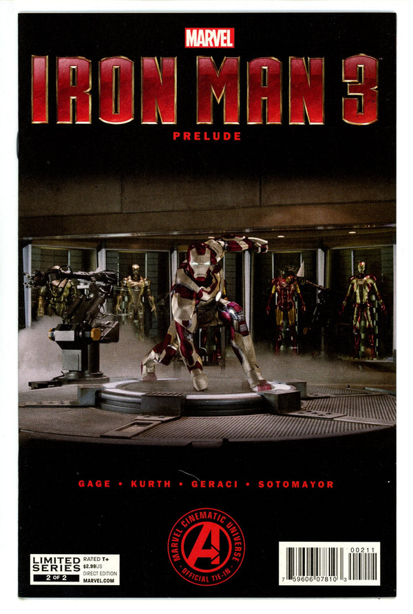 Marvel's Iron Man 3 Prelude 2 VF/NM (9.0) (2013)