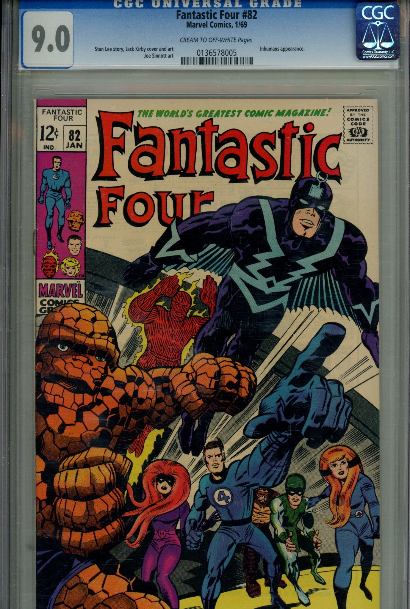 Fantastic Four Vol 1 82 CGC 9.0 (VF/NM) (1969) 