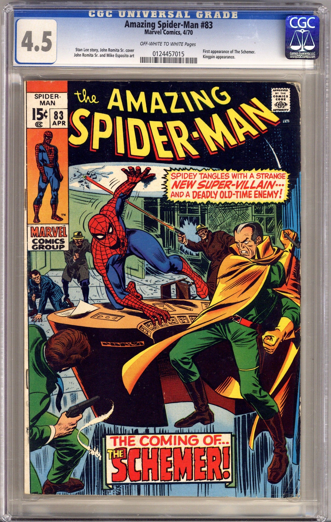 The Amazing Spider-Man Vol 1 83 CGC 4.5 (VG+) (1970) 