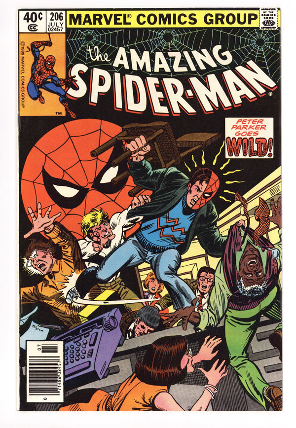 The Amazing Spider-Man Vol 1 206 NM- (9.2) (1980) Newsstand