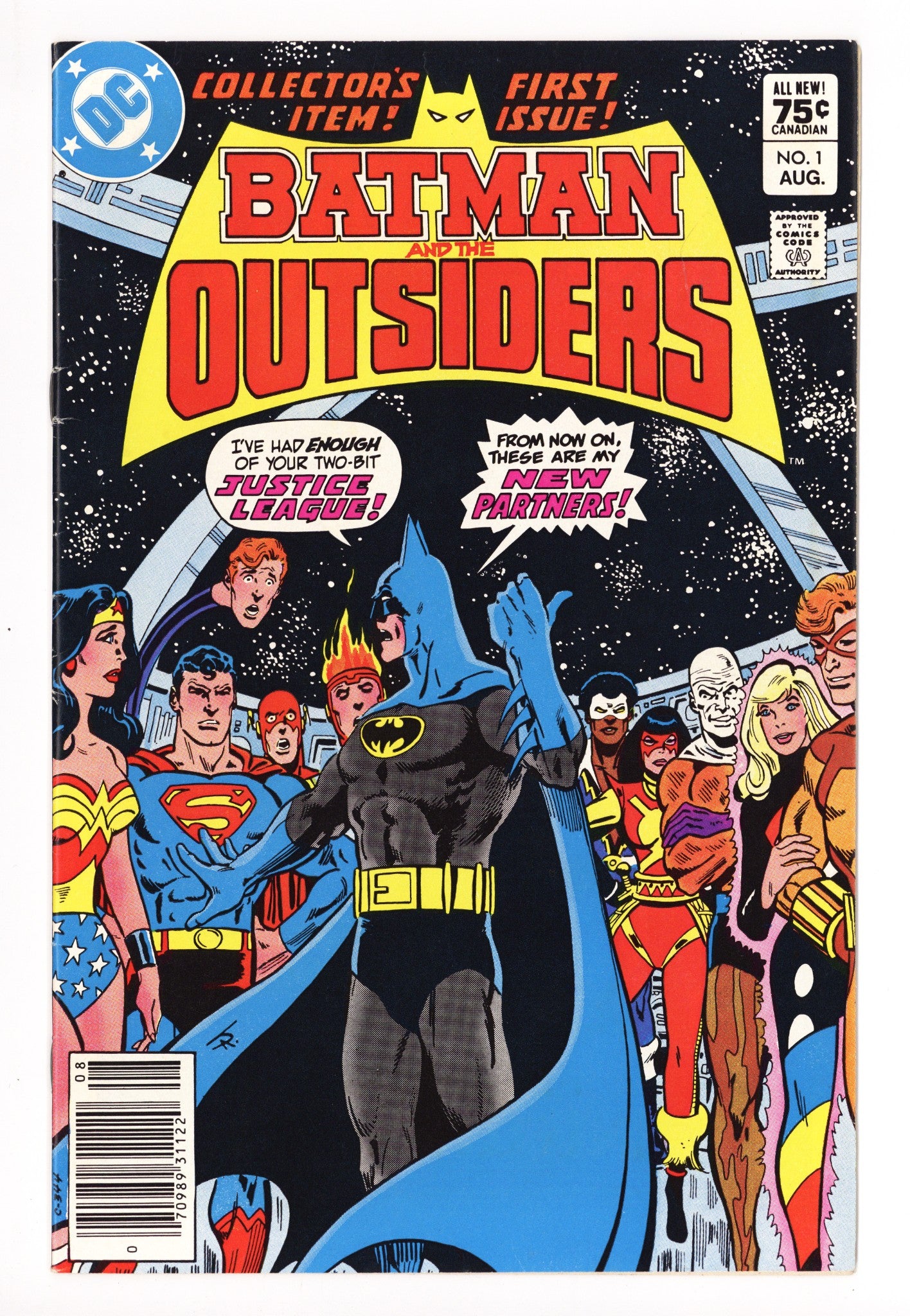 Batman and the Outsiders Vol 1 1 FN+ (6.5) (1983) Canadian Price Variant 