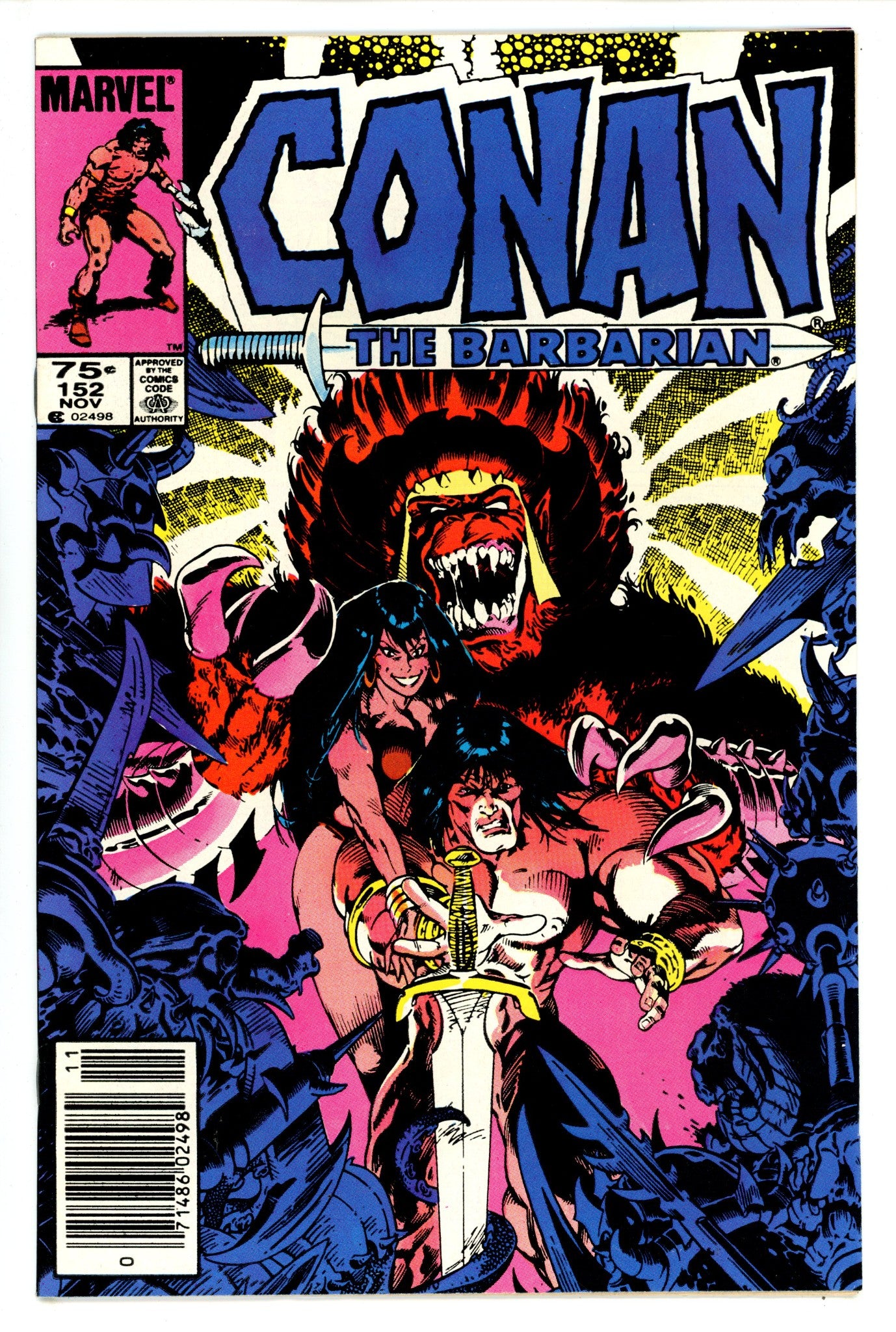 Conan the Barbarian Vol 1 152 Canadian Variant VF- (1983)