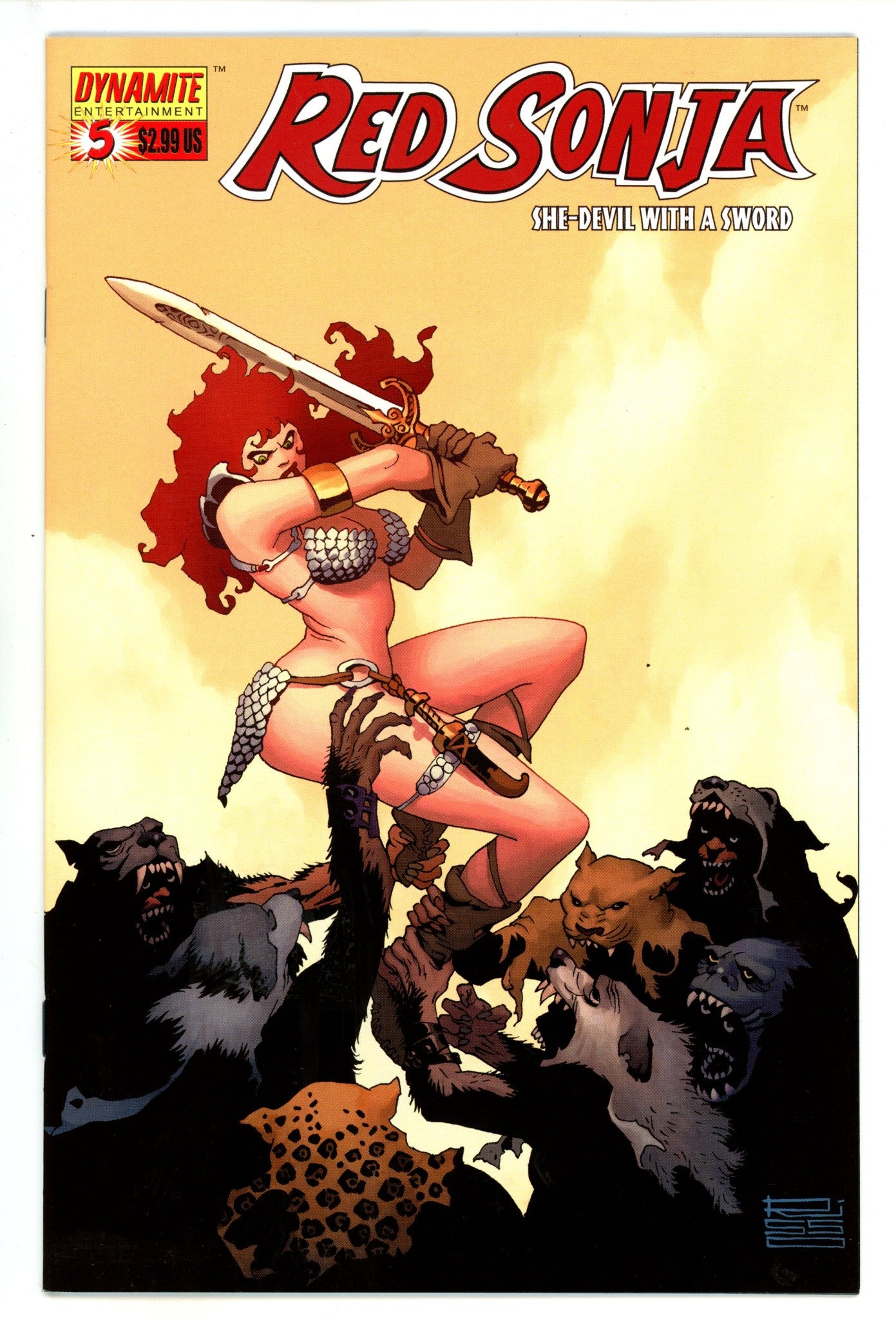 Red Sonja Vol 1 5 High Grade (2006) Risso Variant 