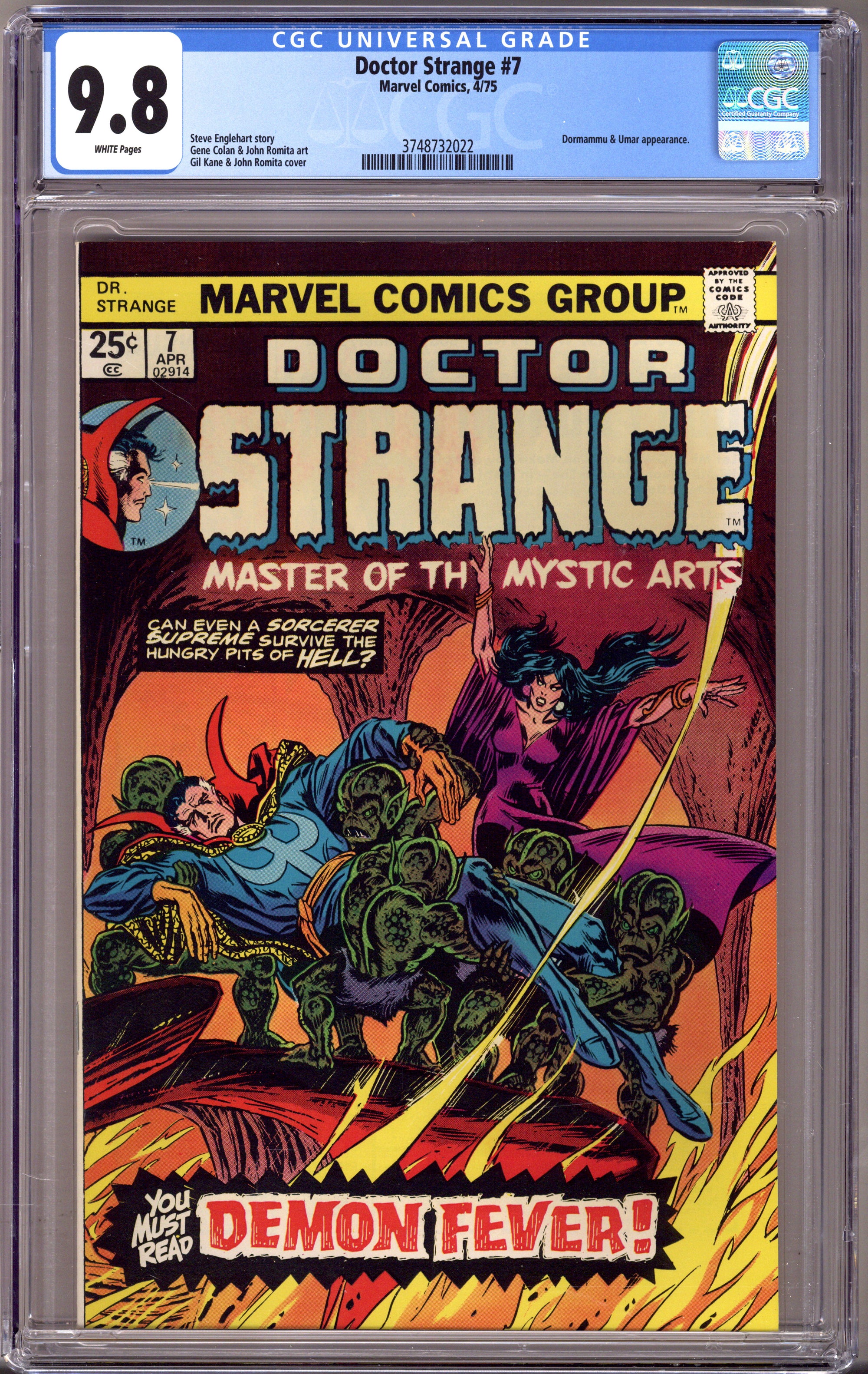 Doctor Strange Vol 2 7 CGC 9.8 (NM/M) (1975) 
