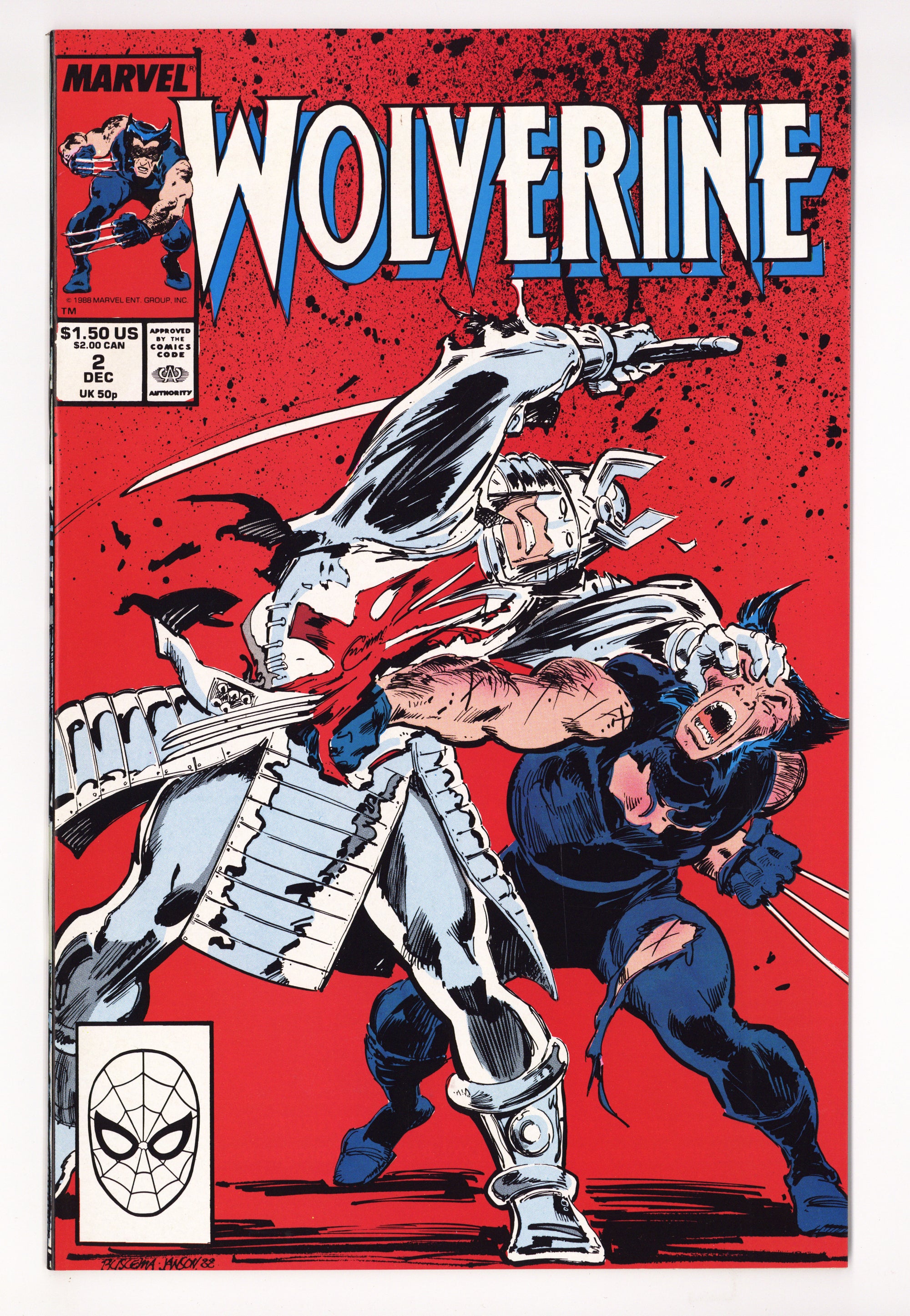 Wolverine Vol 2 2 NM (9.4) (1988) 