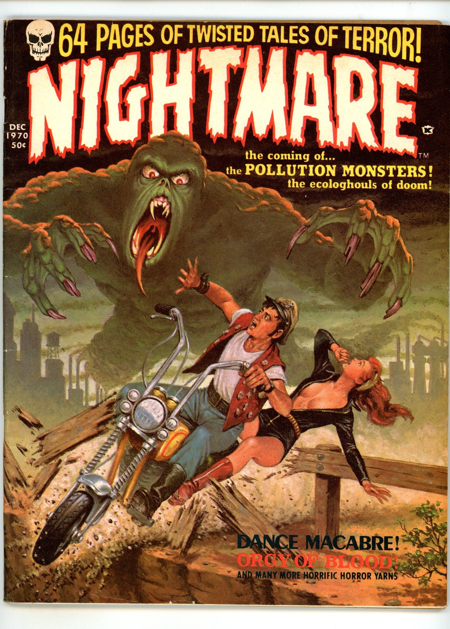 Nightmare  1  FN- (5.5) Interior Cover Tape  (1970)  