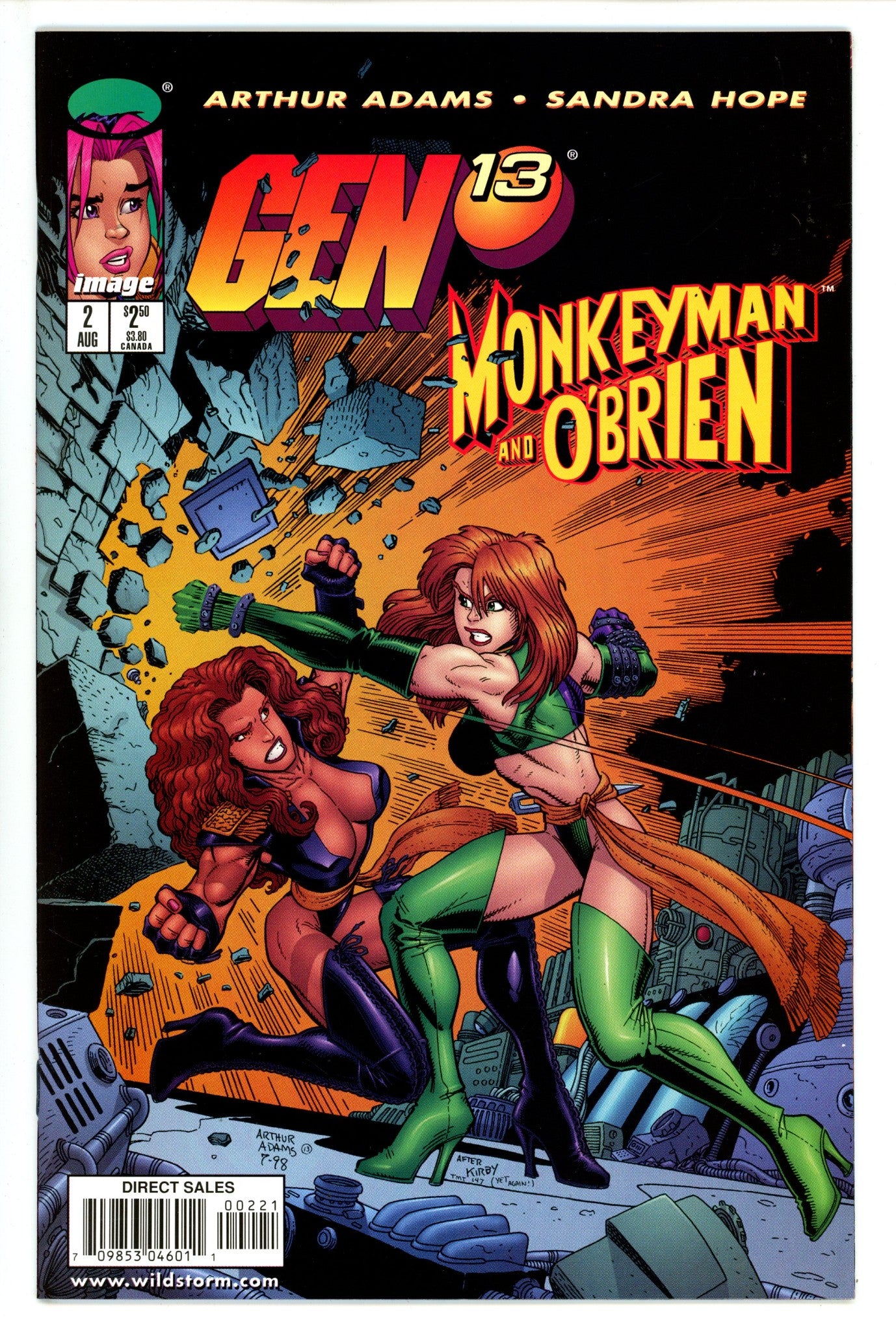 Gen 13 / MonkeyMan & O'Brien 2 Adams Variant (1998)