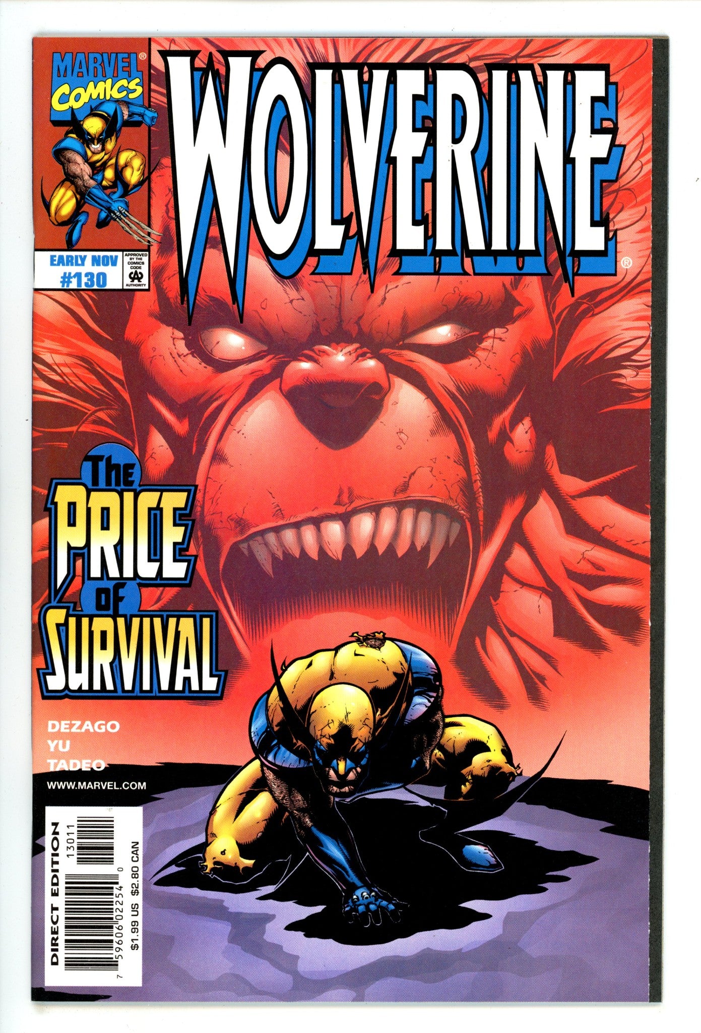 Wolverine Vol 2 130 High Grade (1998) 