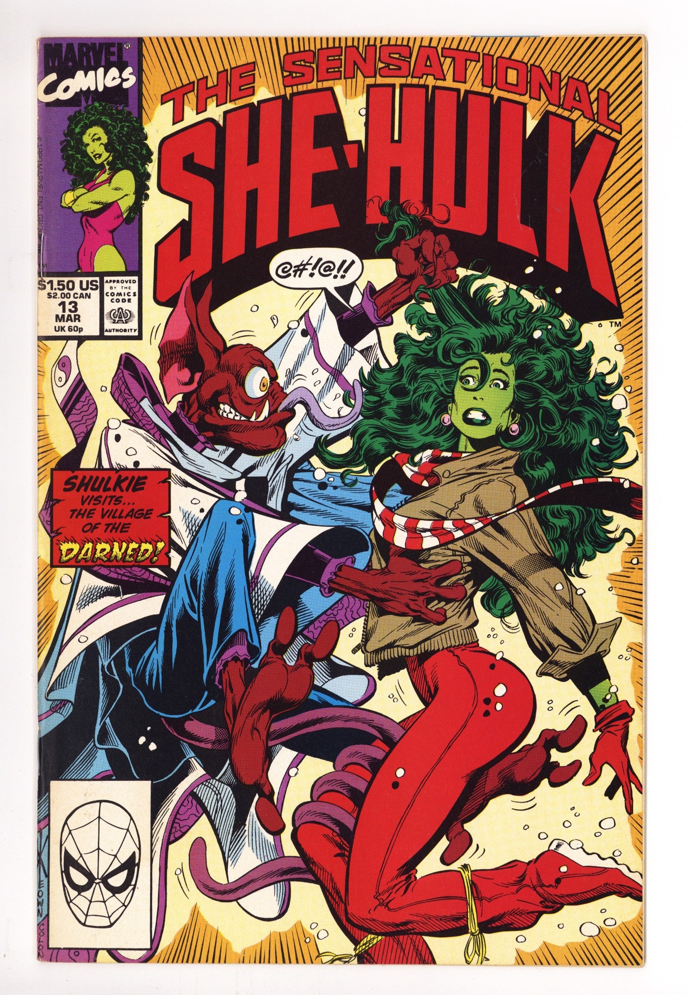 The Sensational She-Hulk 13 Mid Grade (1990) 