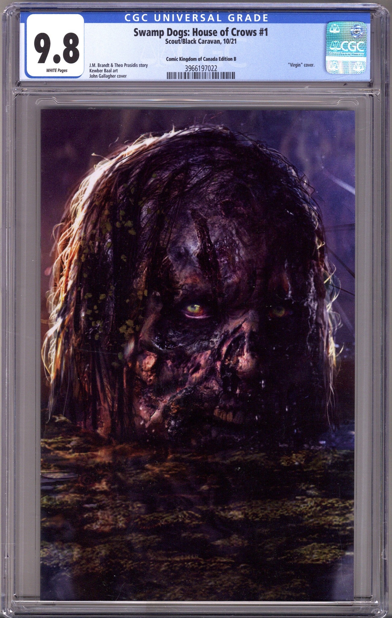 Swamp Dogs: House of Crows 1 CGC 9.8 (NM/M) (2021) Gallagher Virgin Exclusive Variant 