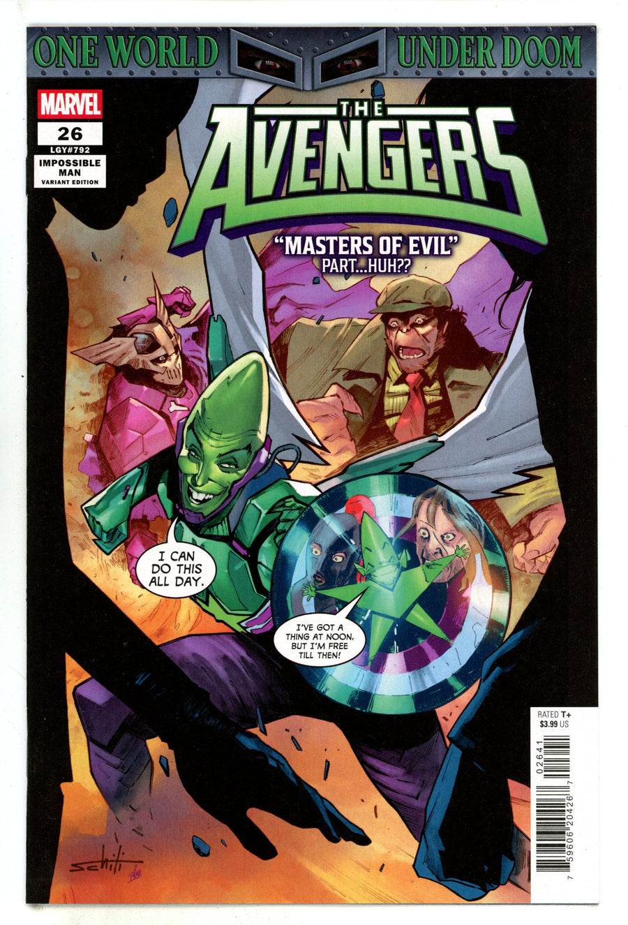 Avengers Vol 9 26 Schiti Impossible Man Variant (2025)