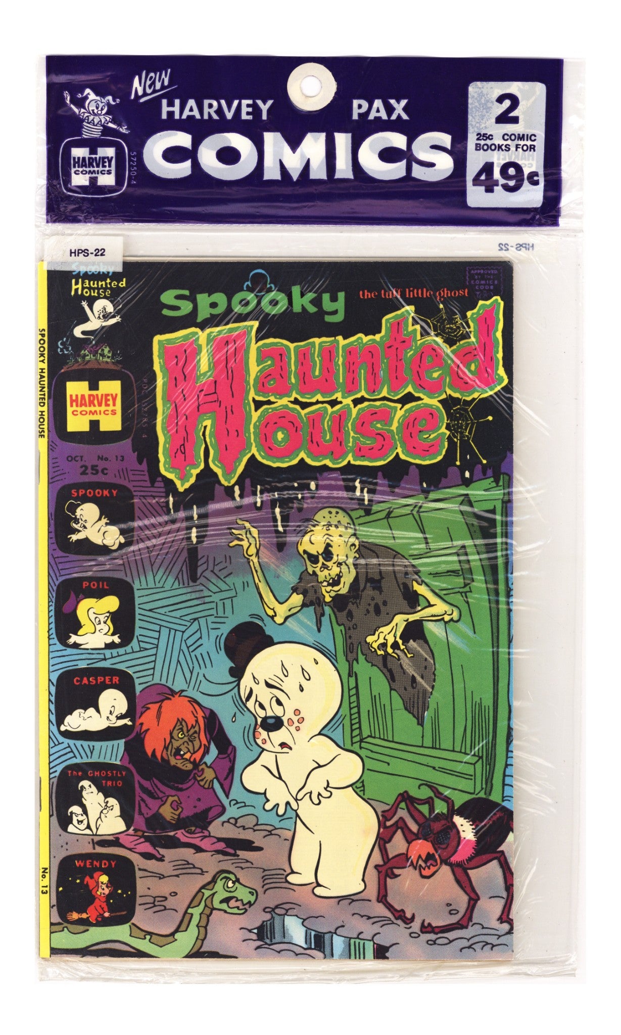 Harvey Pax Comics 2 Pack HPS-22 New, Sealed (1974) 