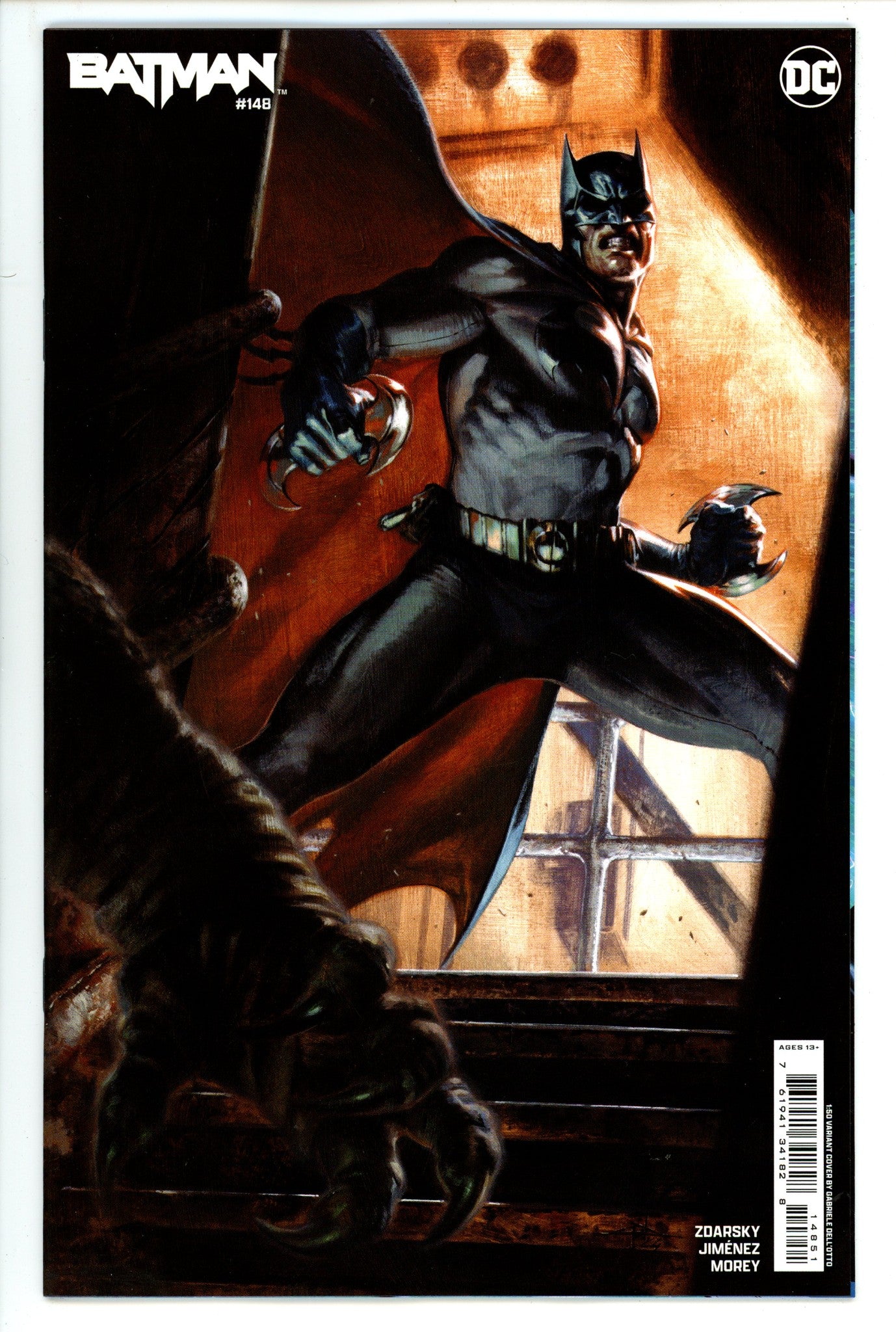 Batman Vol 3 148 Dell'Otto  Incentive Variant NM+  (2024)