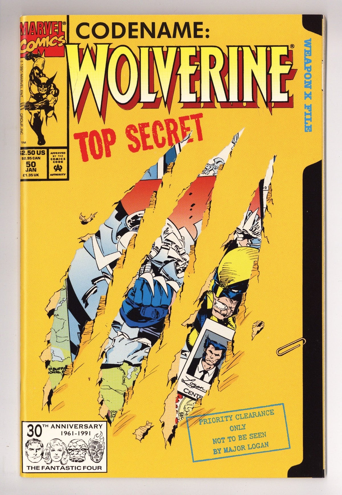 Wolverine Vol 2 50  High Grade   (1992)
