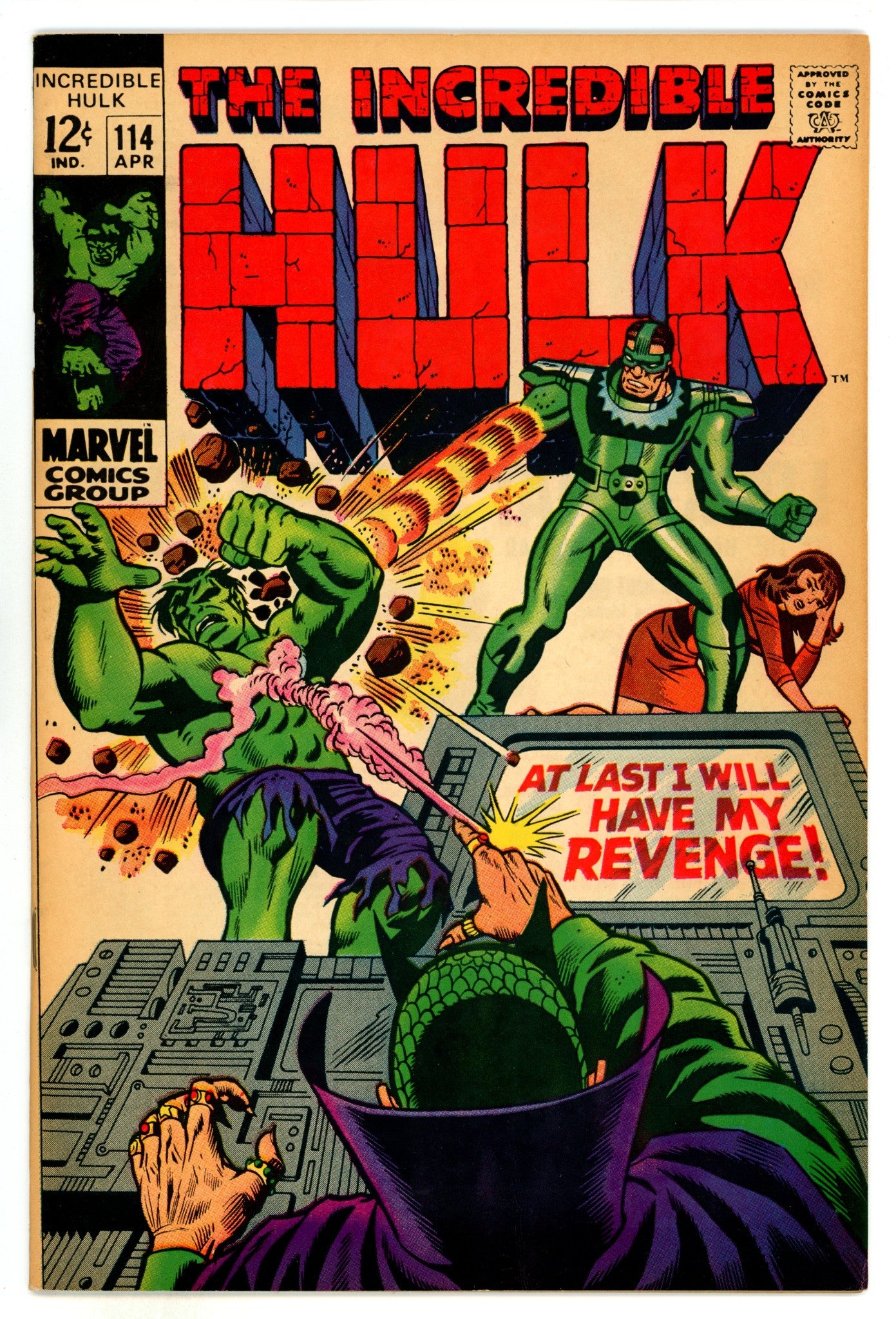 The Incredible Hulk Vol 1 114  NM- (9.2)  (1969)  