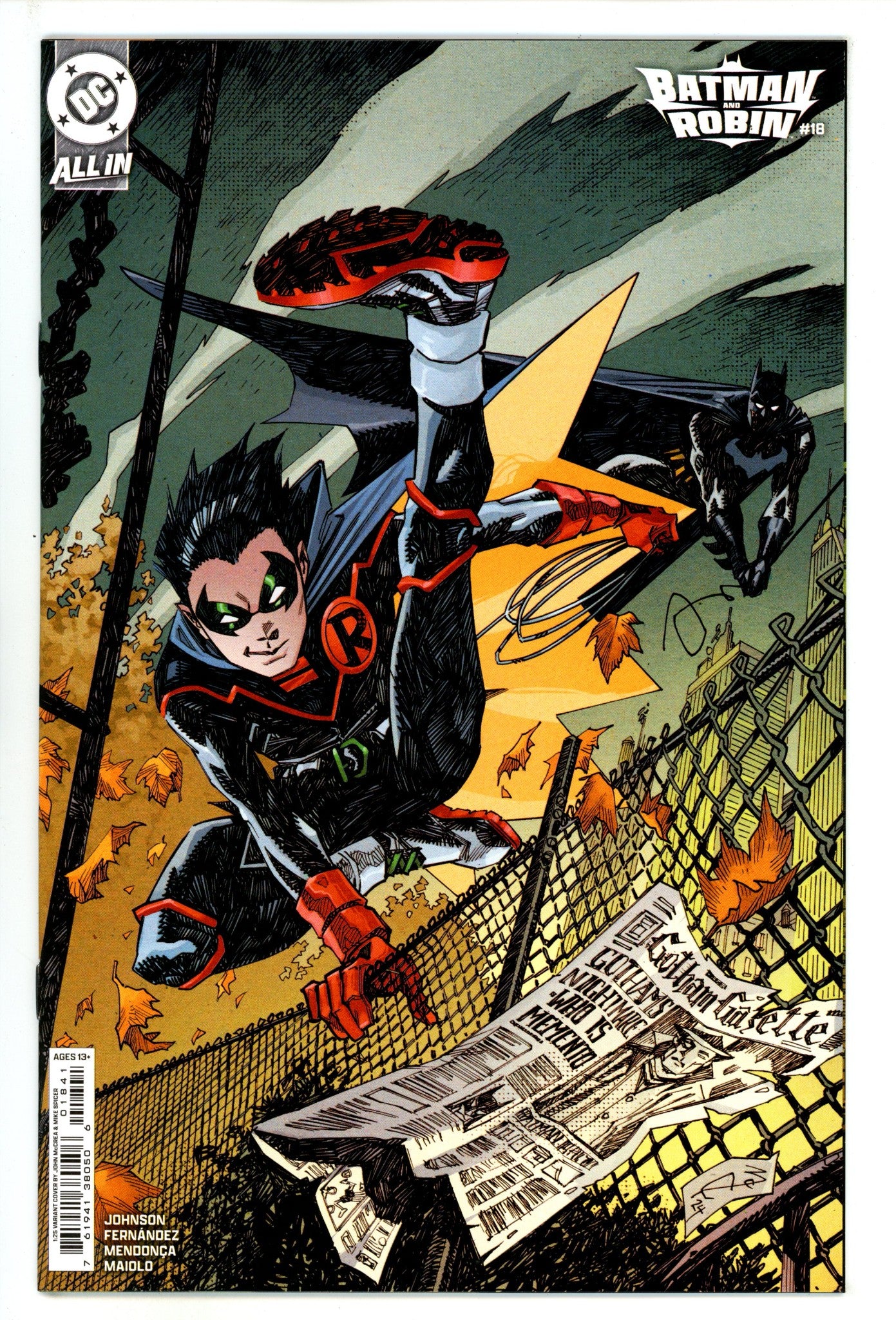 Batman and Robin Vol 3 18 NM- (9.2) (2025) McCrea Incentive Variant 