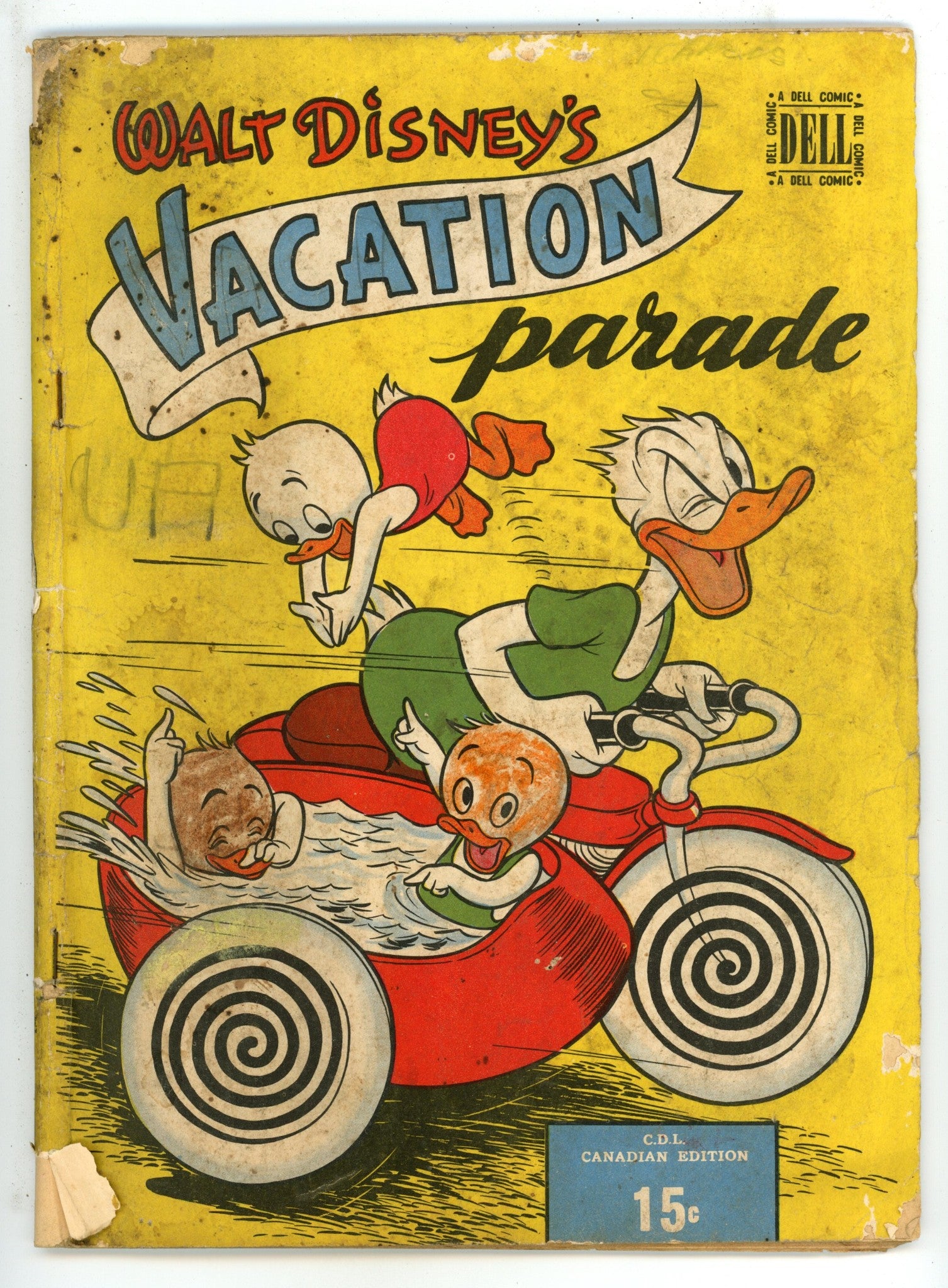 Walt Disney's Vacation Parade 2 Missing 3 Wraps (1950) Canadian Edition 
