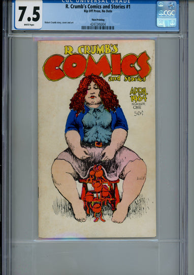 R. Crumb's Comics and Stories 1 CGC 7.5 (VF-) (1969) 3rd Print 