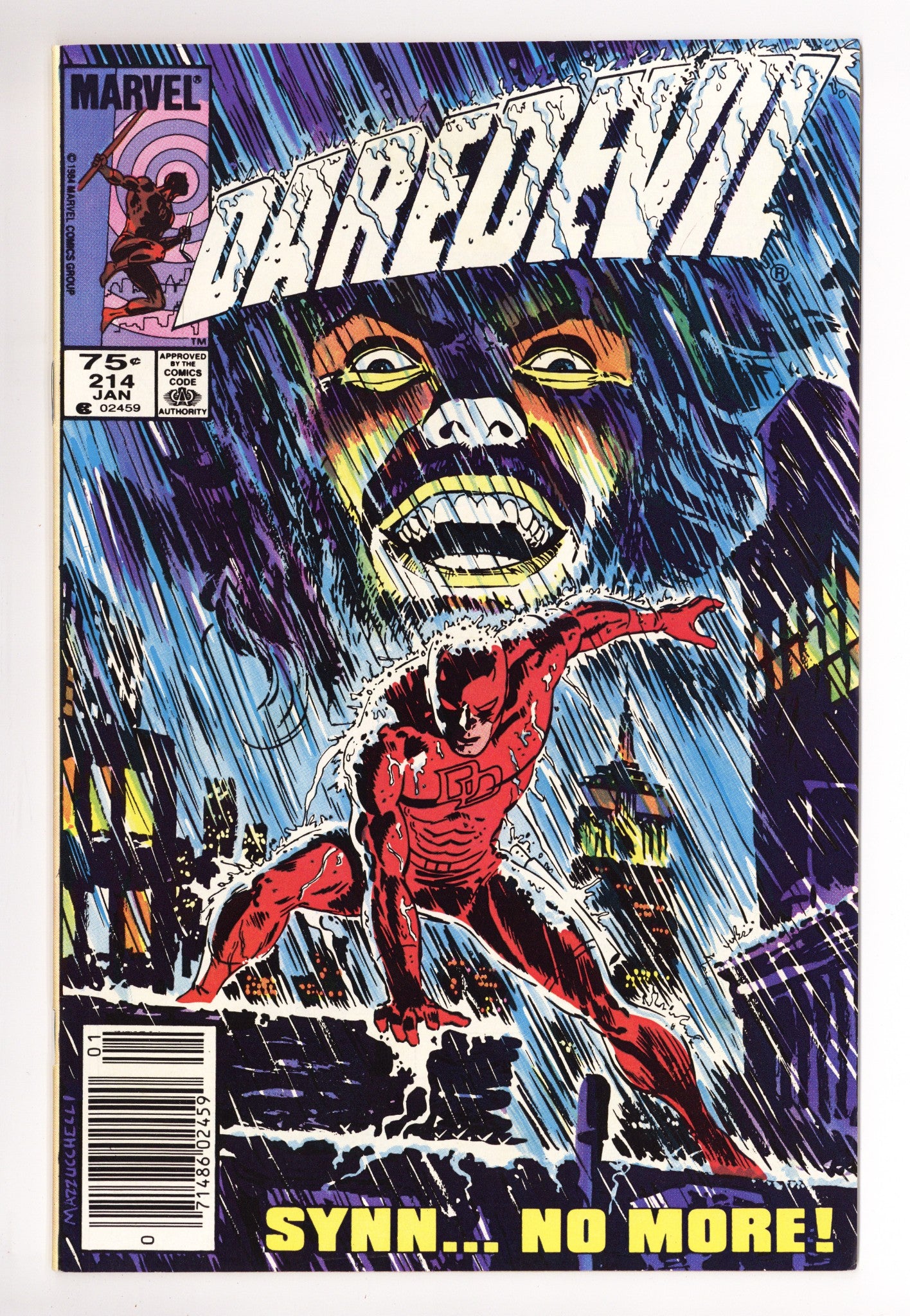 Daredevil Vol 1 214 Mid Grade (1985) Canadian Price Variant 