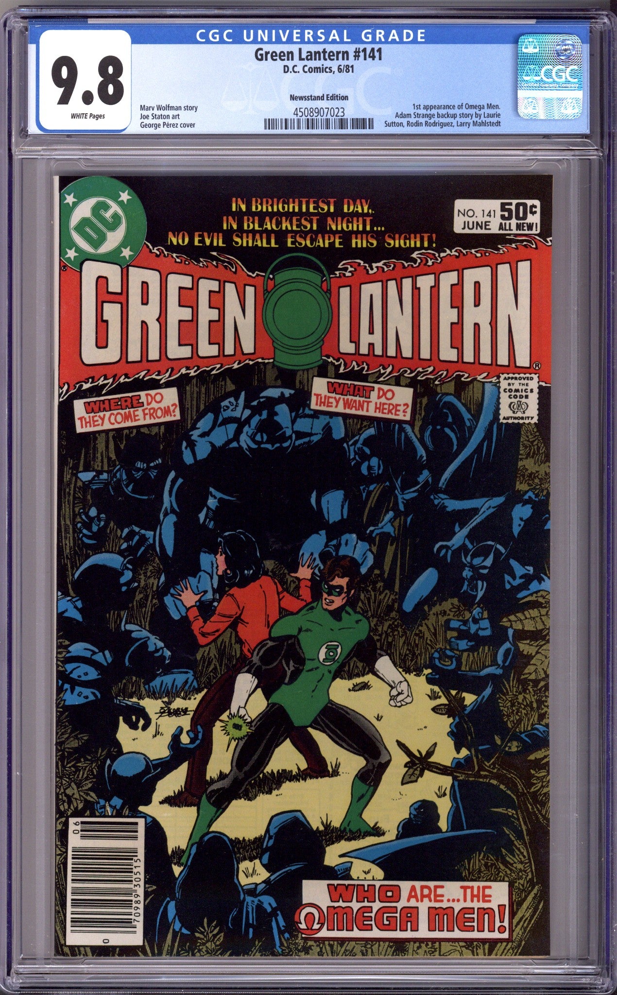 Green Lantern Vol 2 141 CGC 9.8 (NM/M) (1981) Newsstand 