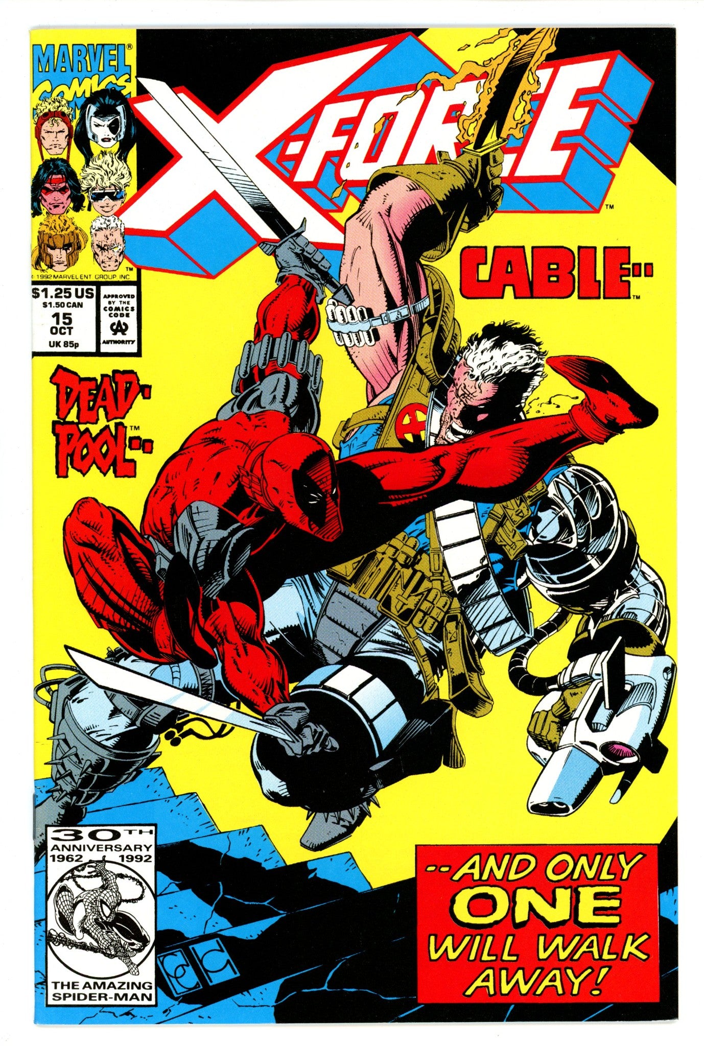 X-Force Vol 1 15 VF+ (8.5) (1992) 