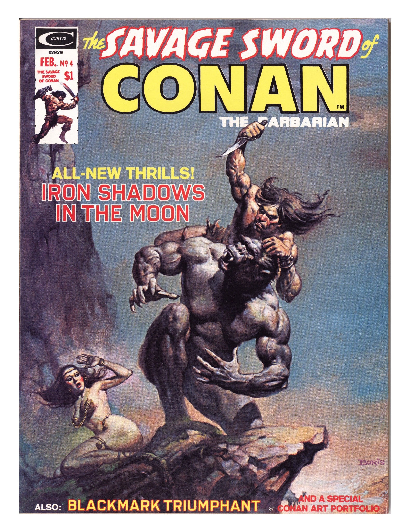The Savage Sword of Conan Vol 1 4 VF+ (8.5) (1975) 