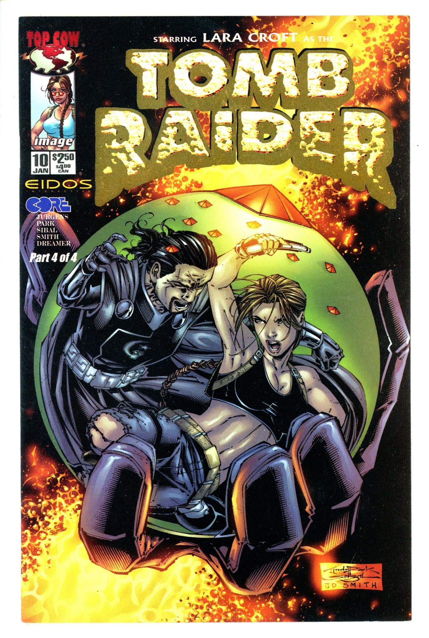 Tomb Raider: The Series Vol 1 10 Gold Foil Variant VF/NM (2001)