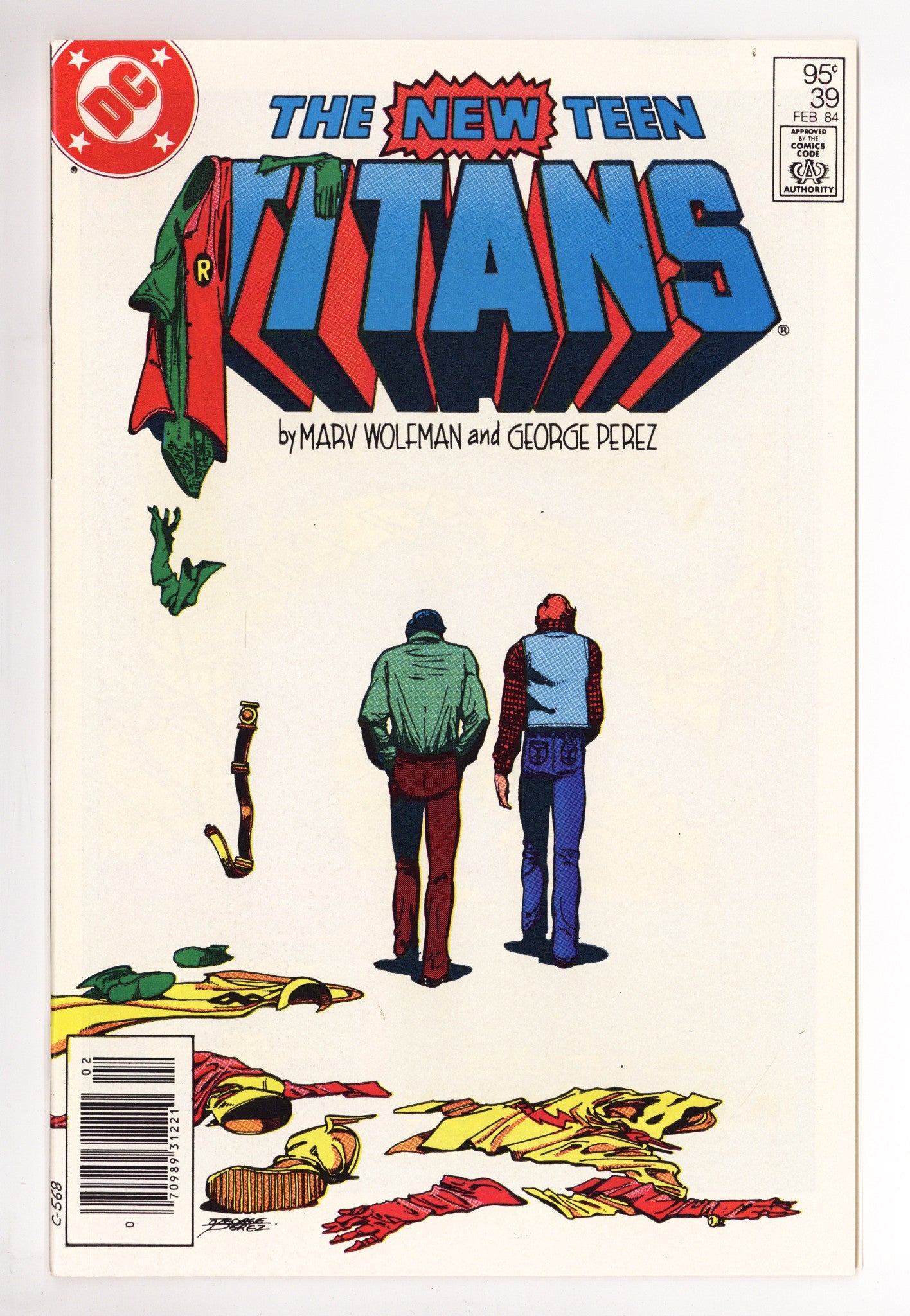The New Teen Titans Vol 1 39 NM- (9.2) (1984) Canadian Price Variant 
