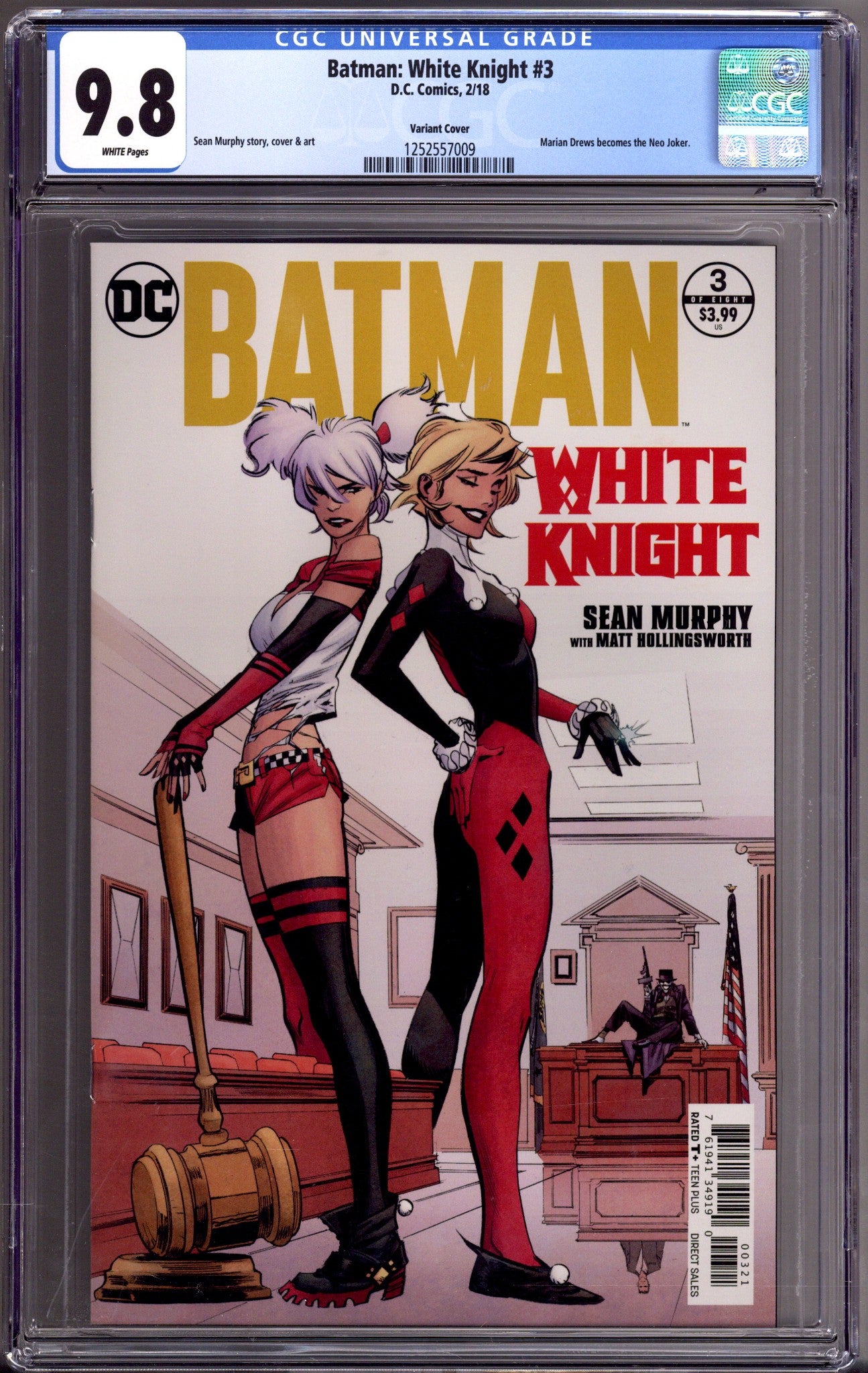 Batman: White Knight   3 CGC 9.8 (NM/M)   (2018) Murphy     Variant  