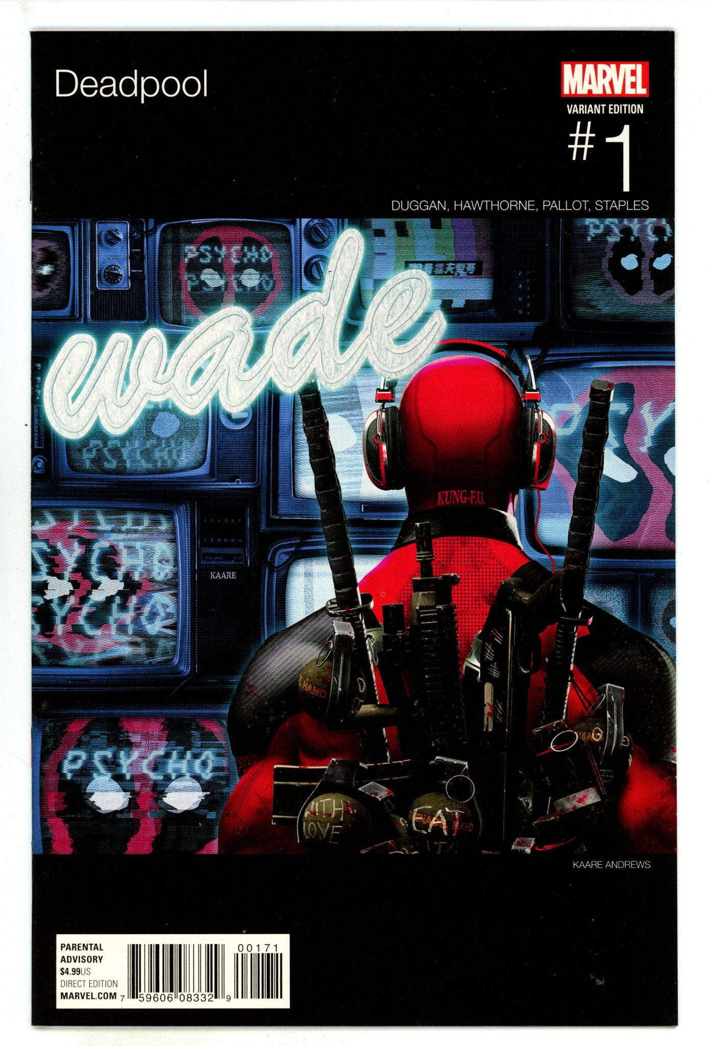 Deadpool Vol 5 1 NM (9.4) (2016) Andrews Hip-Hop Variant 