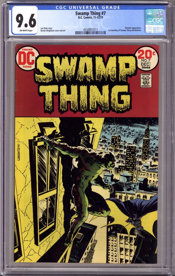 Swamp Thing Vol 1 7 CGC 9.6 (NM+) (1973)