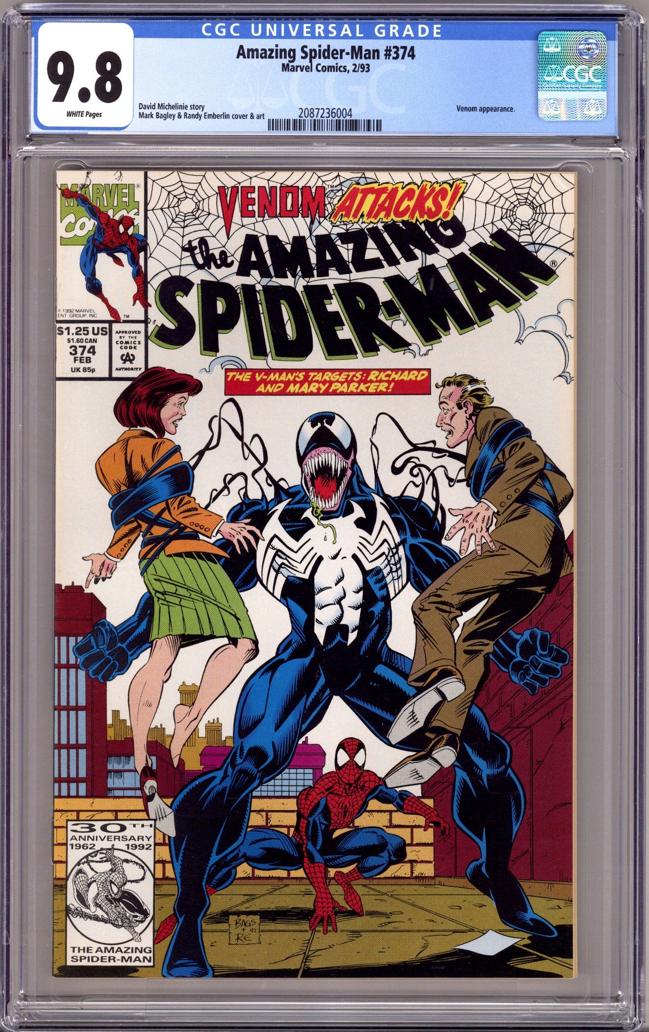 The Amazing Spider-Man Vol 1 374 CGC 9.8 (NM/M) (1993)