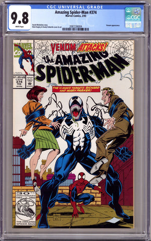 The Amazing Spider-Man Vol 1 374 CGC 9.8 (NM/M) (1993)