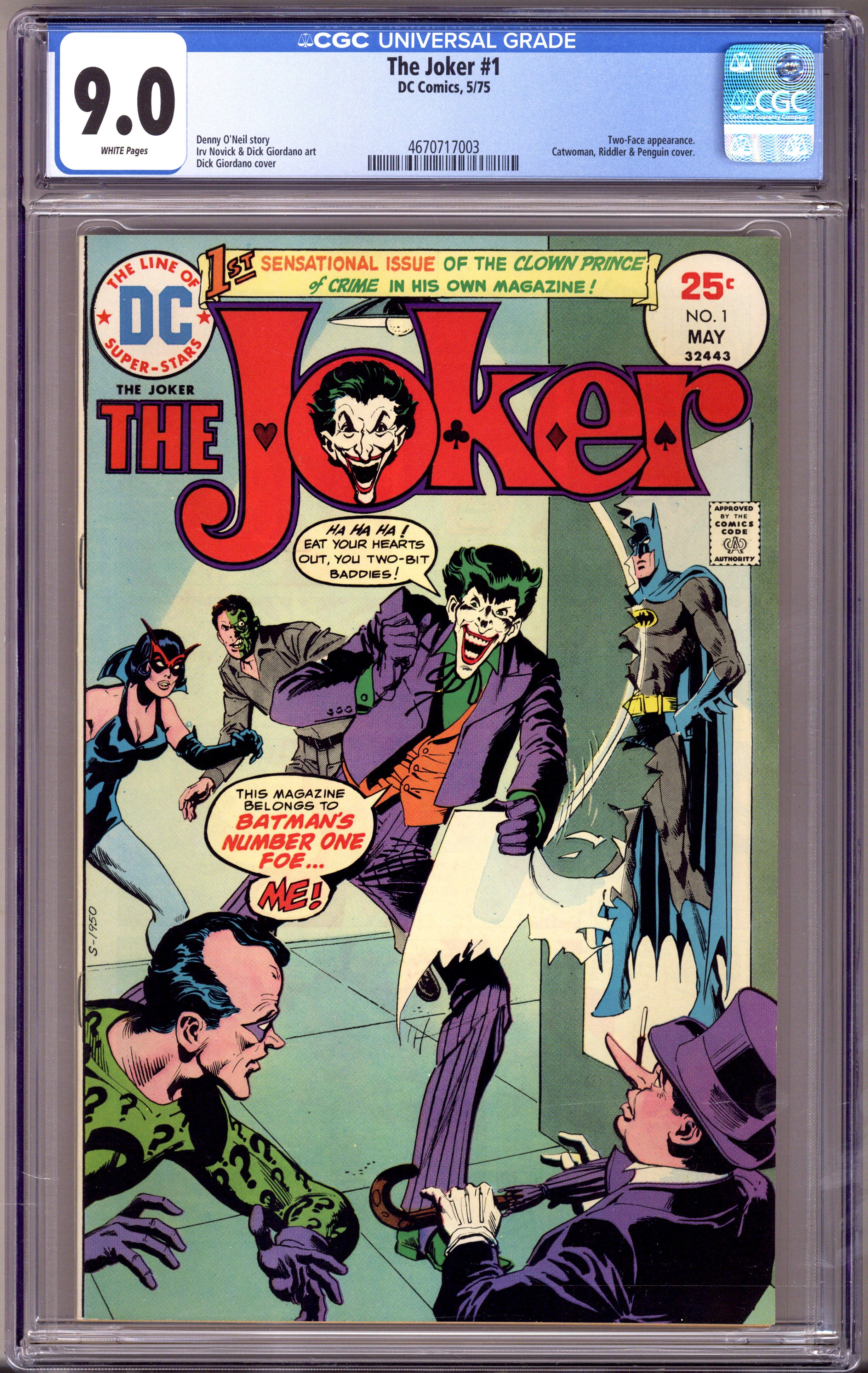 The Joker Vol 1 1 CGC 9.0 (VF/NM) (1975) 