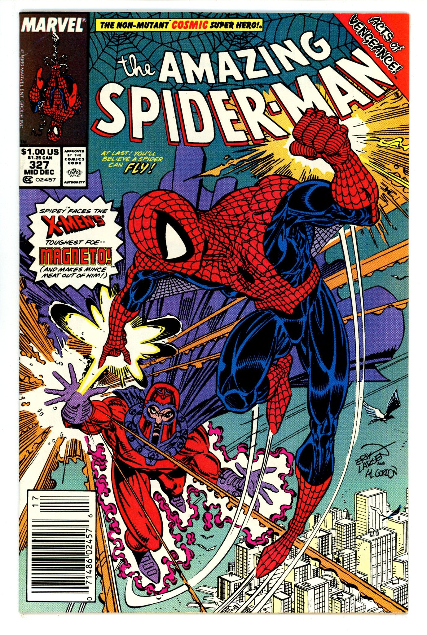 The Amazing Spider-Man Vol 1 327 FN+ (6.5) (1989) Newsstand 