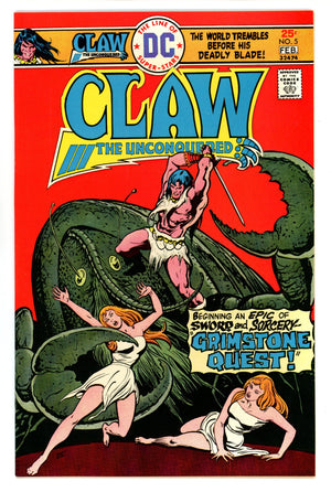 Claw the Unconquered Vol 1 5 NM- (9.2) (1976) 