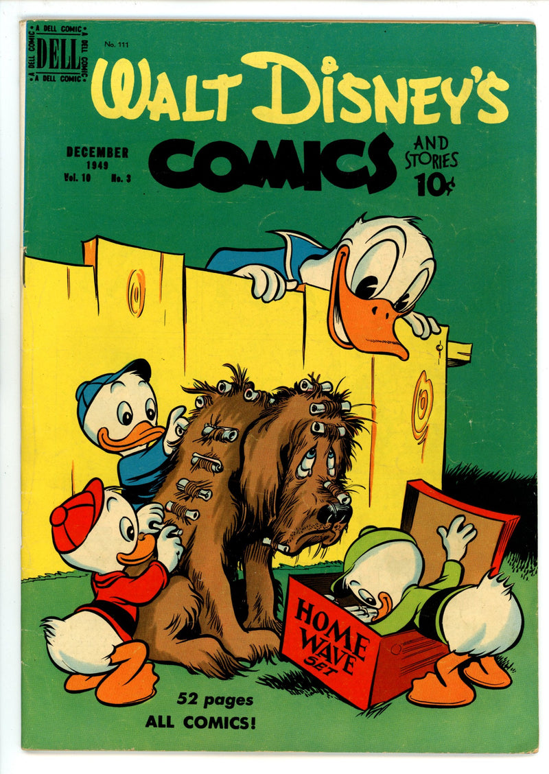 Walt Disney's Comics and Stories Vol 10 3 (111) VG/FN (5.0) (1949) 