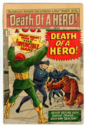 Fantastic Four Vol 1 32  PR (0.5) Remainder  (1964)        