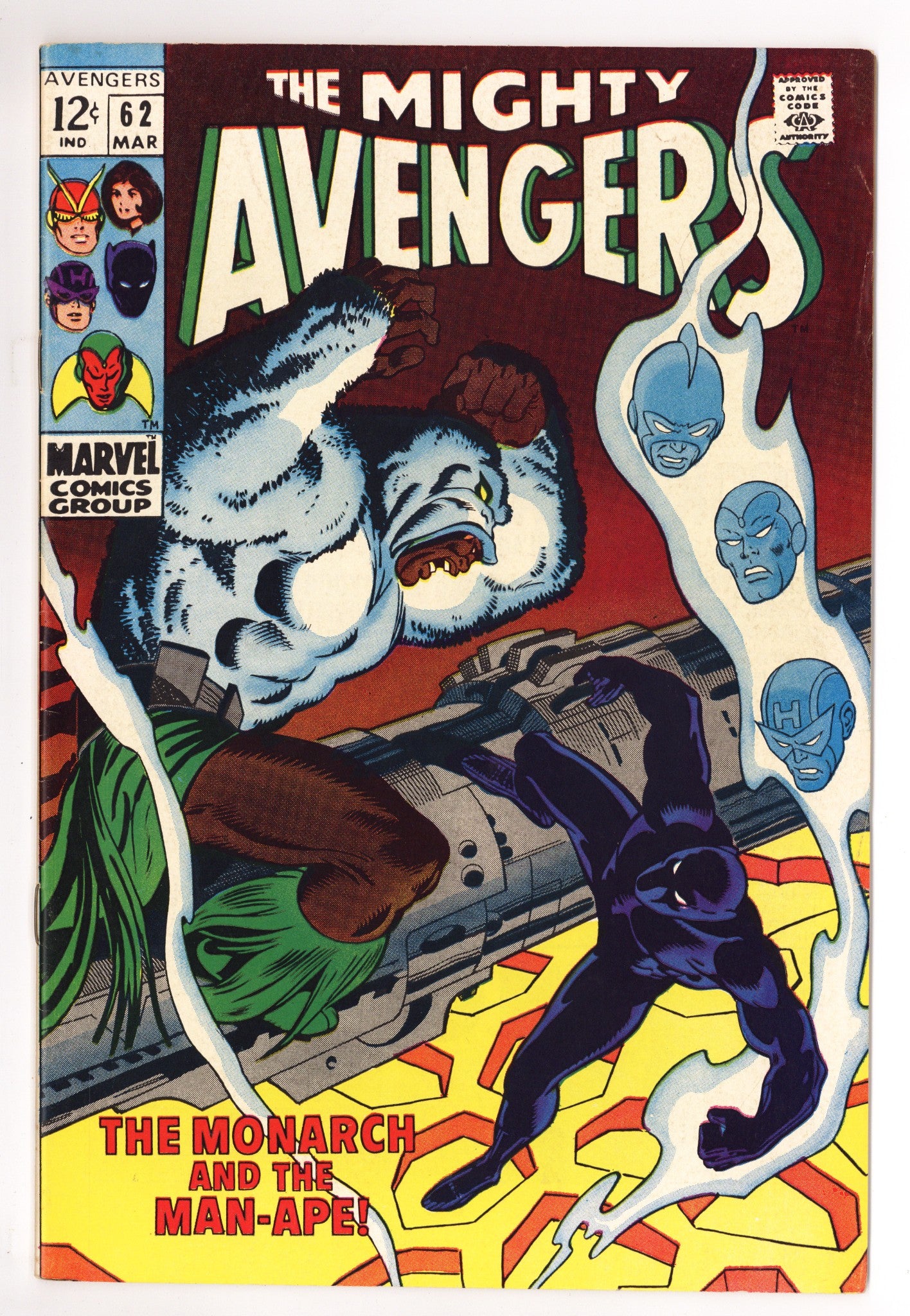 The Avengers Vol 1 62 FN/VF (7.0) (1969) 