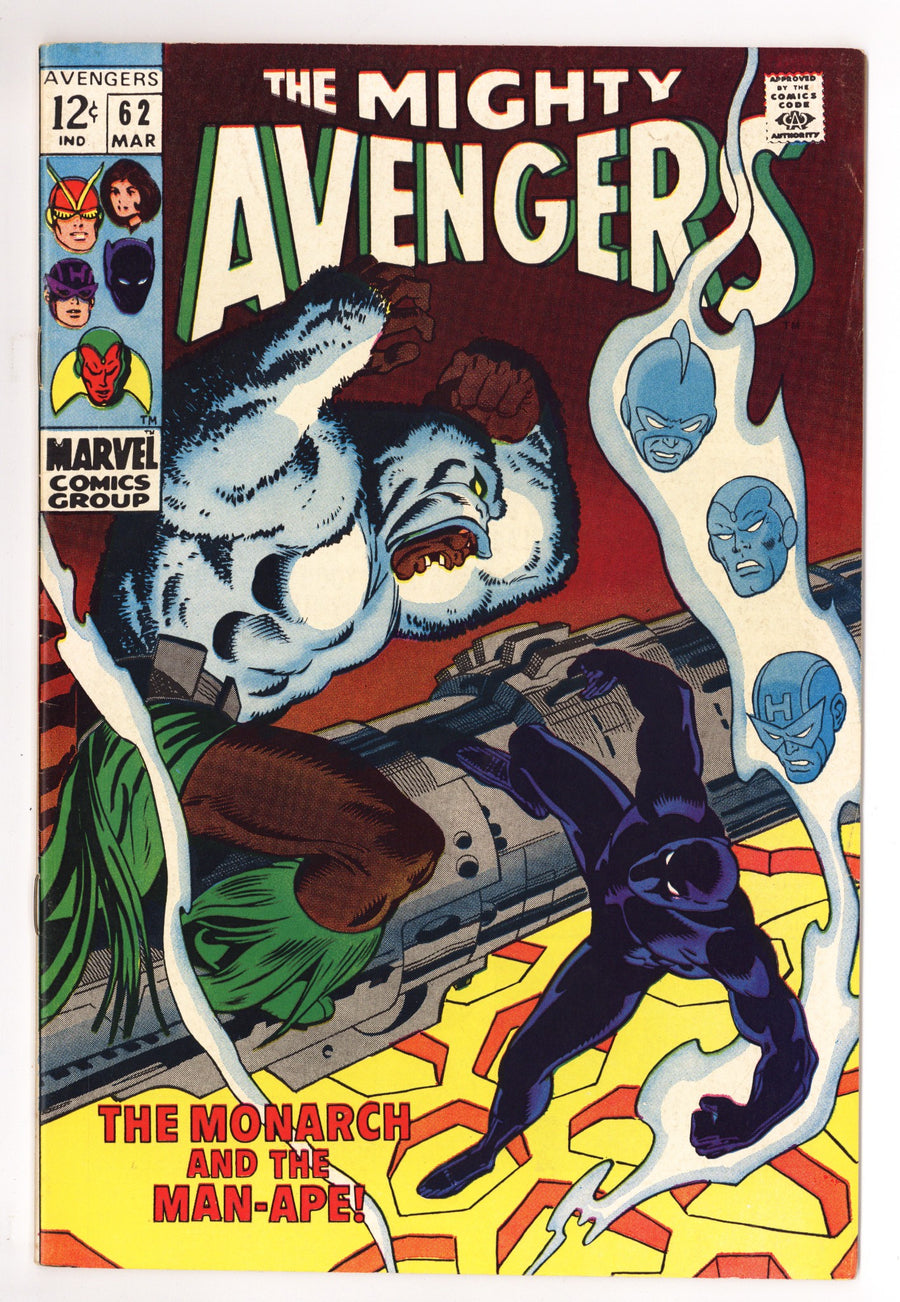 The Avengers Vol 1 62 FN/VF (7.0) (1969) 