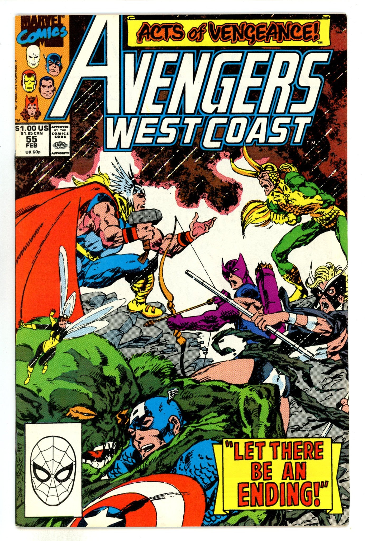 Avengers West Coast Vol 2 55  High Grade  (1990)  