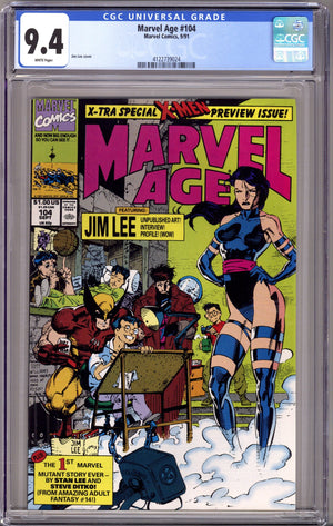 Marvel Age 104 CGC 9.4 (NM) (1991)