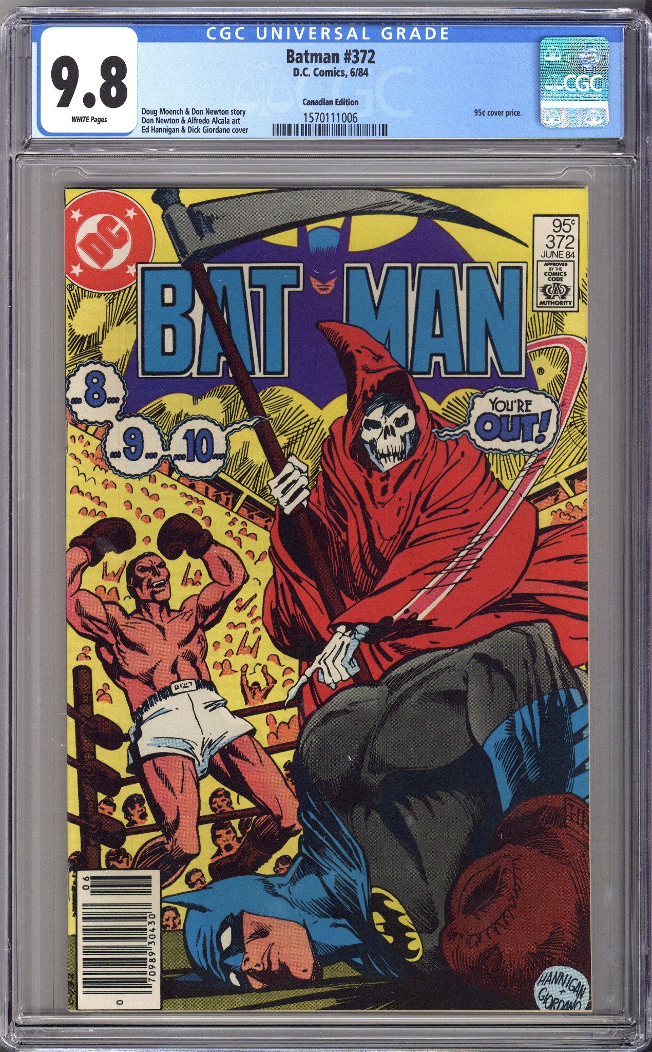 Batman Vol 1 372 CGC 9.8 (NM/M) (1984) Canadian Price Variant 