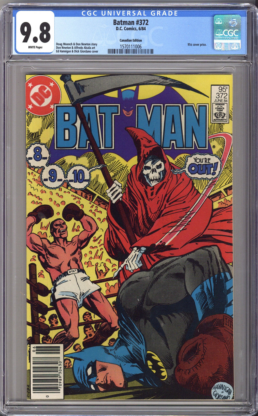 Batman Vol 1 372 CGC 9.8 (NM/M) (1984) Canadian Price Variant 