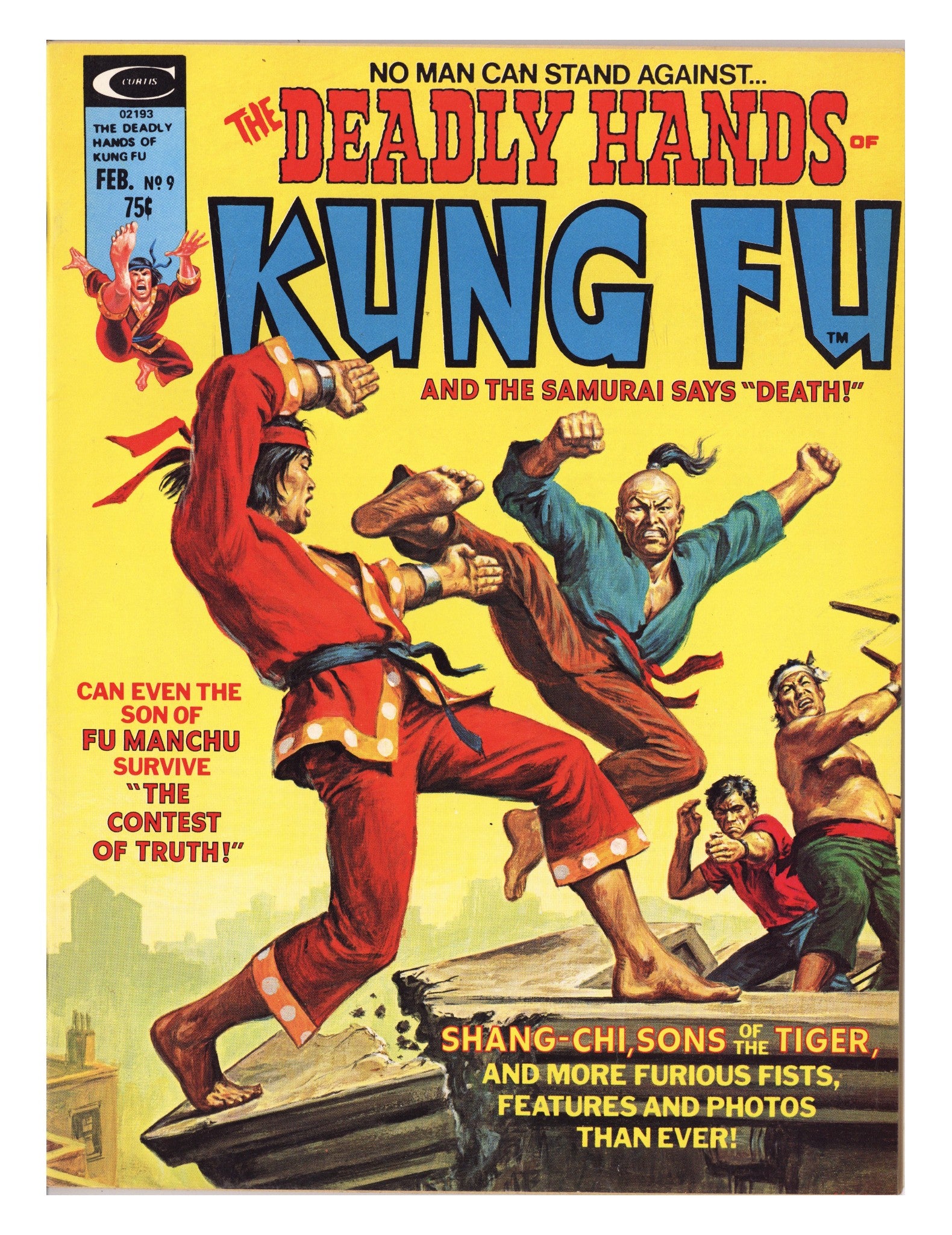 The Deadly Hands of Kung Fu Vol 1 9 VF- (7.5) (1975) 