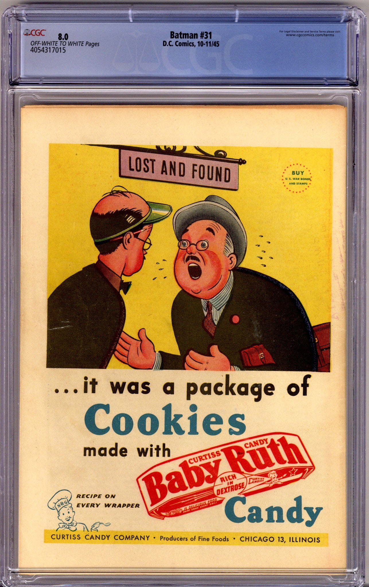 Batman Vol 1 31 CGC 8.0 (VF) (1945)