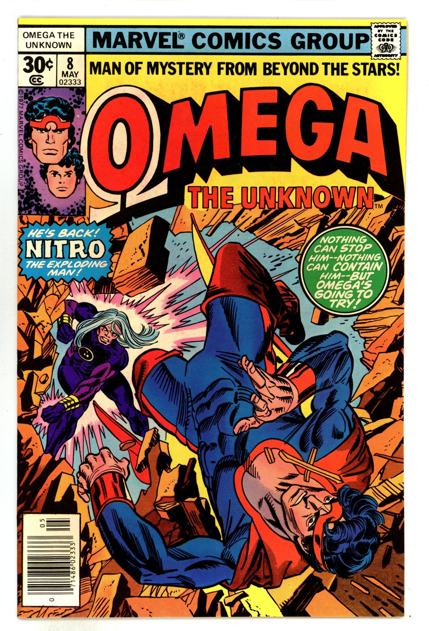 Omega the Unknown Vol 1 8 FN/VF (7.0) (1977) 