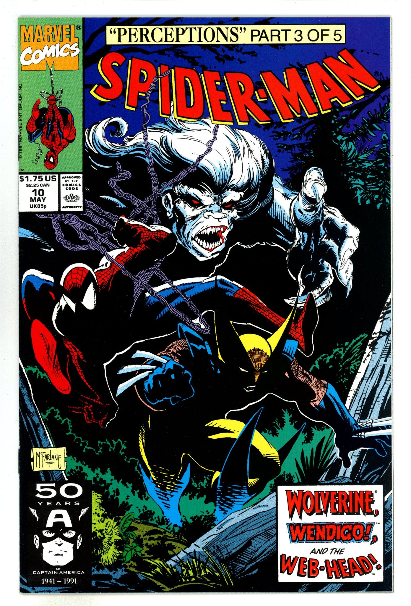 Spider-Man Vol 1 10 NM- (9.2) (1991) 
