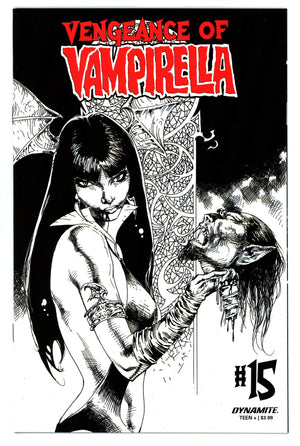 Vengeance of Vampirella Vol 2 15 High Grade (2021) Castro B&W Incentive Variant