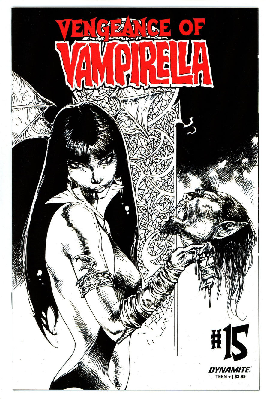 Vengeance of Vampirella Vol 2 15 High Grade (2021) Castro B&W Incentive Variant 